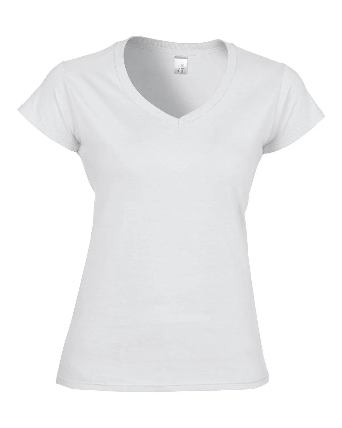 Ladies' SoftStyle® Fitted V-Neck T-Shirt 25 of 29