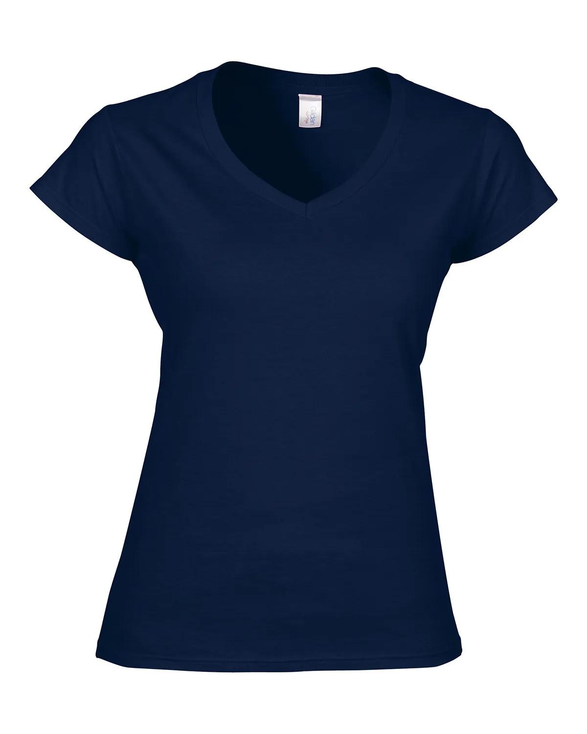Ladies' SoftStyle® Fitted V-Neck T-Shirt 21 of 29