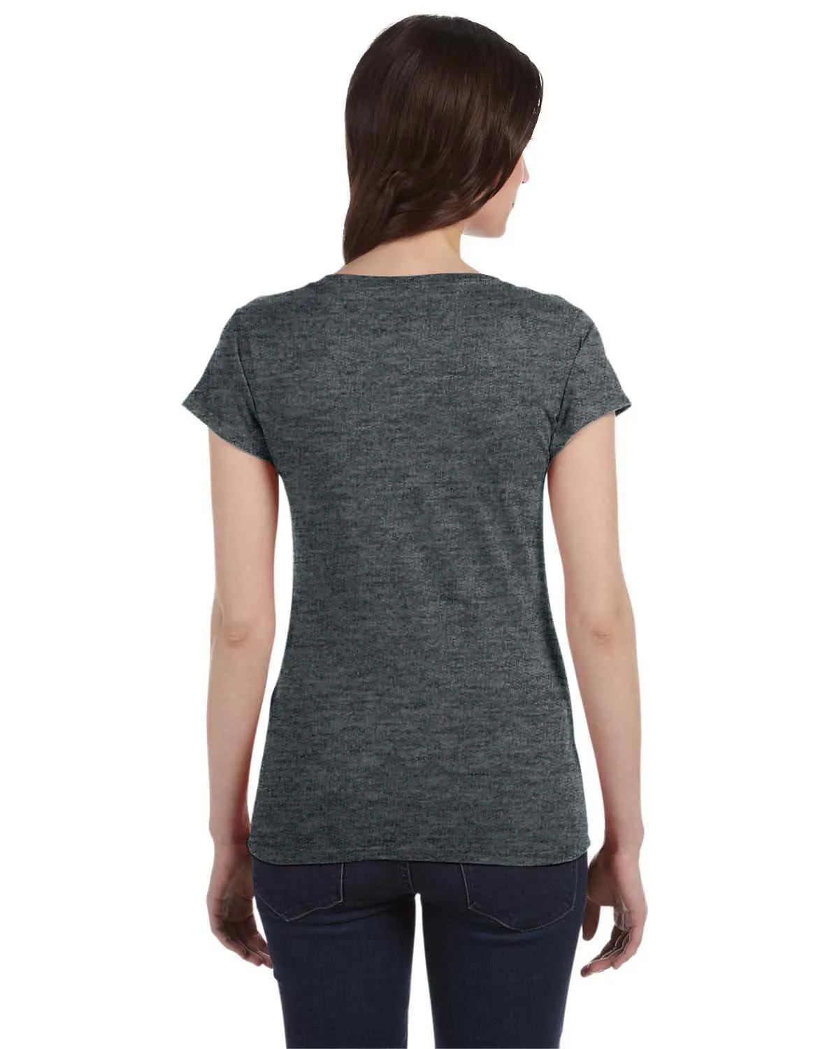 Ladies' SoftStyle® Fitted V-Neck T-Shirt 29 of 29
