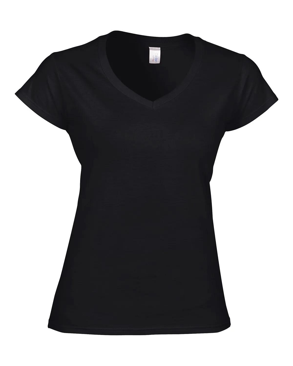 Ladies' SoftStyle® Fitted V-Neck T-Shirt 16 of 29