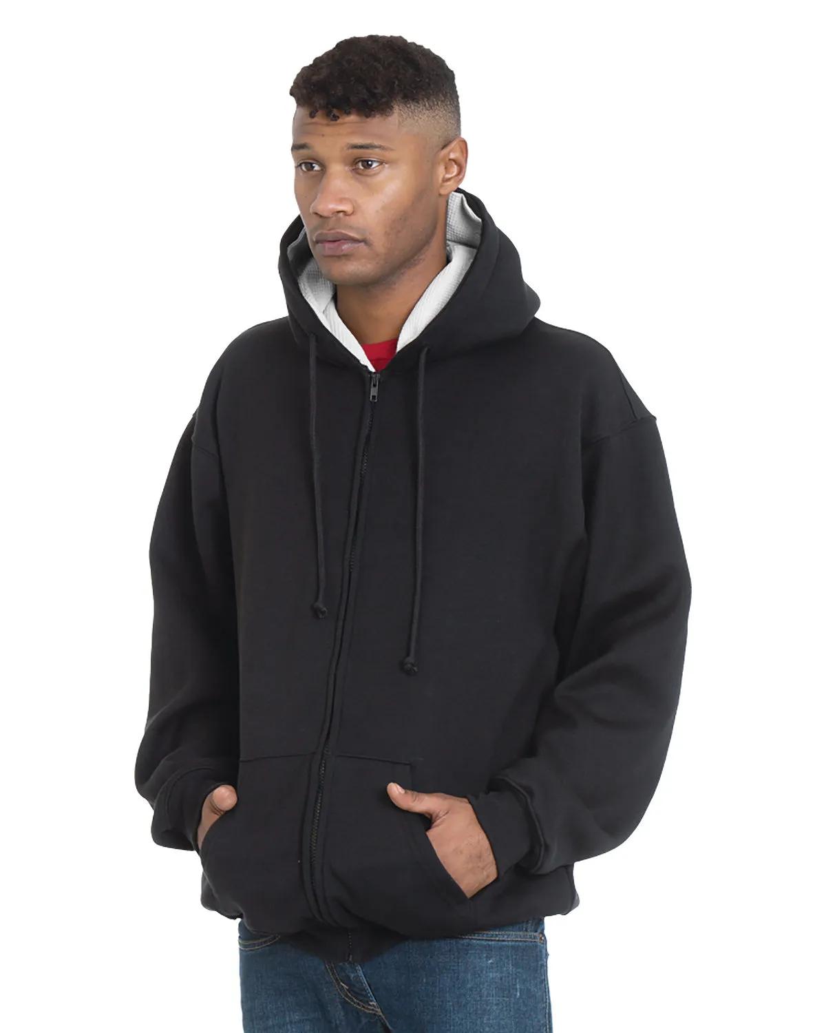 Adult USA Made Super Heavy Thermal-Lined Full-Zip Hooded Sweatshirt