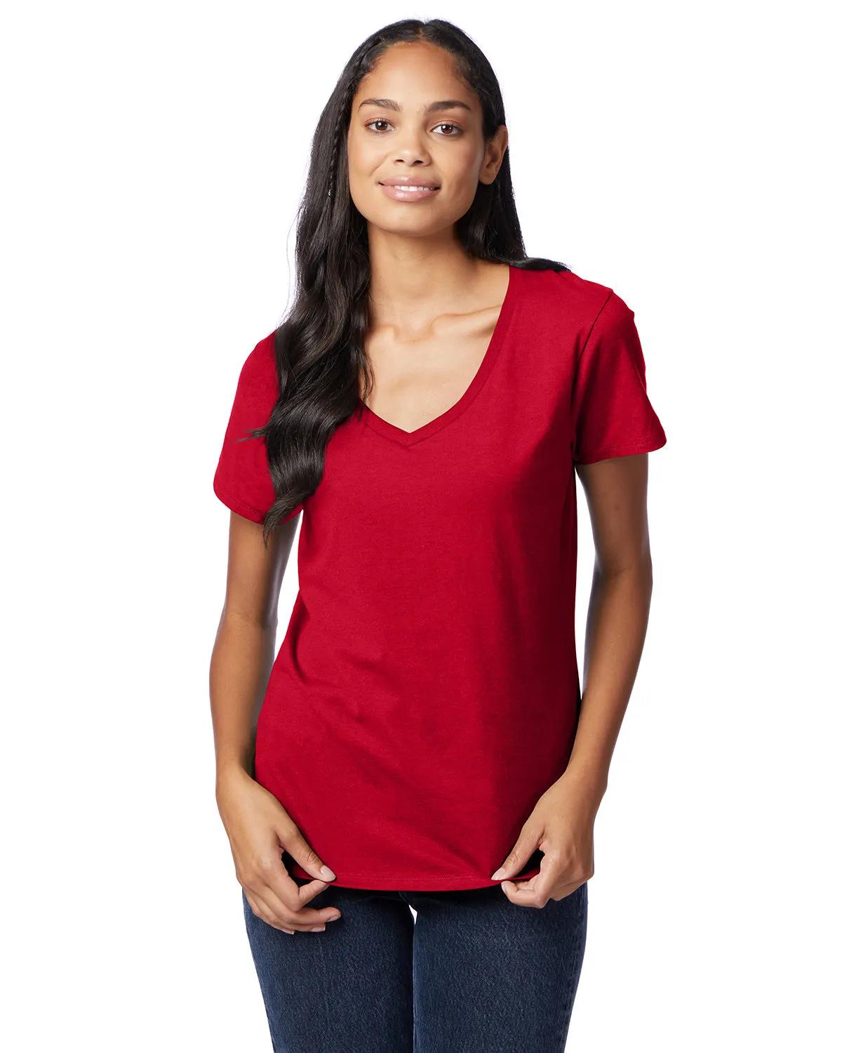 Ladies' Perfect-T V-Neck T-Shirt 3 of 67