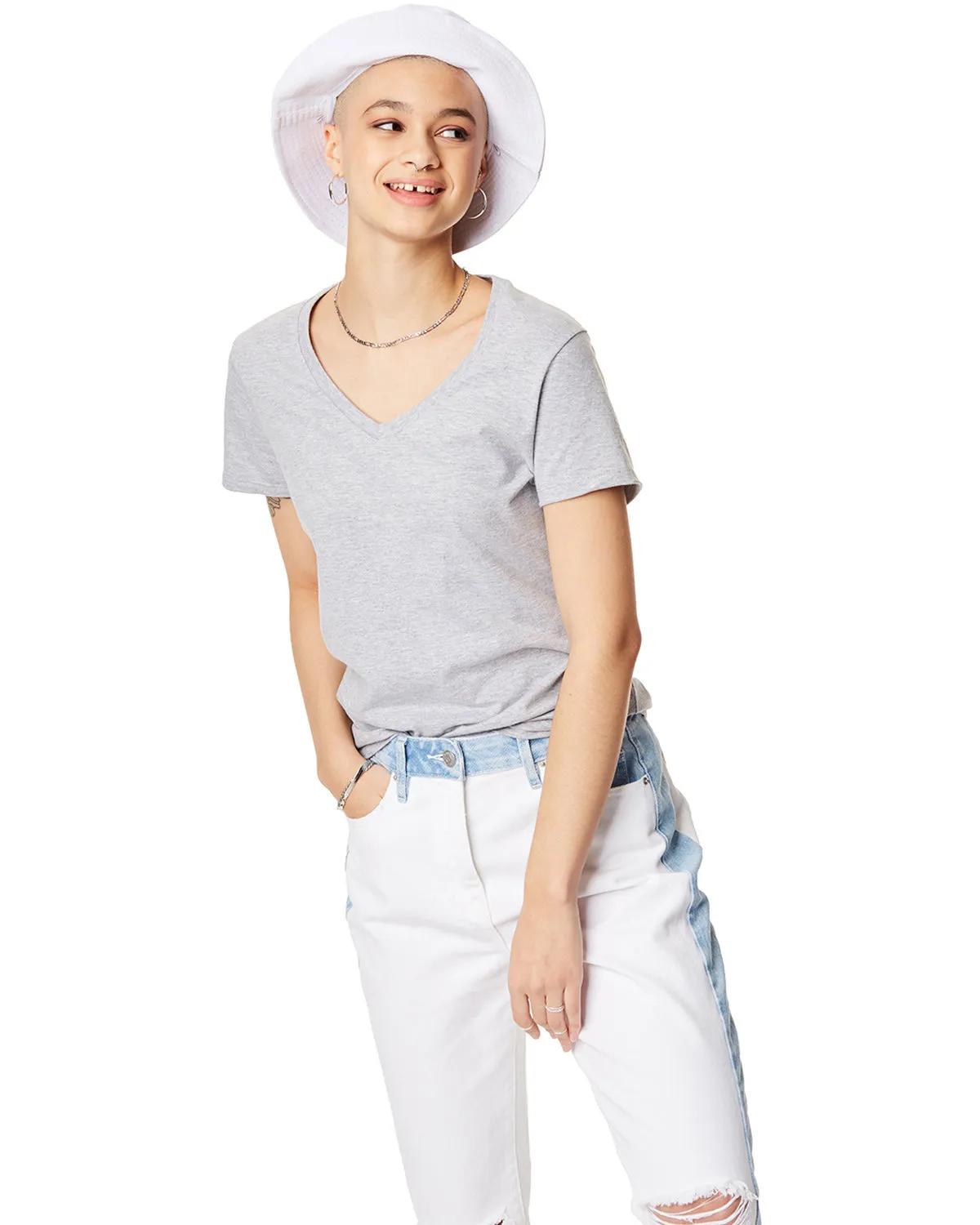 Ladies' Perfect-T V-Neck T-Shirt 3 of 67