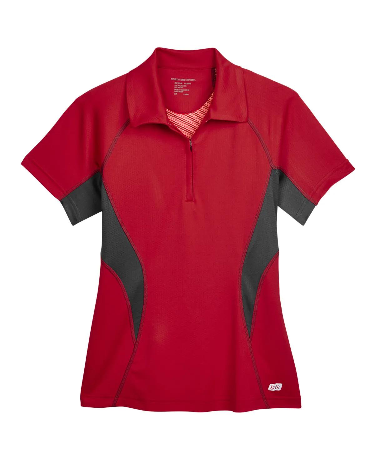 Ladies' Serac UTK CoolLogik™ Performance Zippered Polo 4 of 6