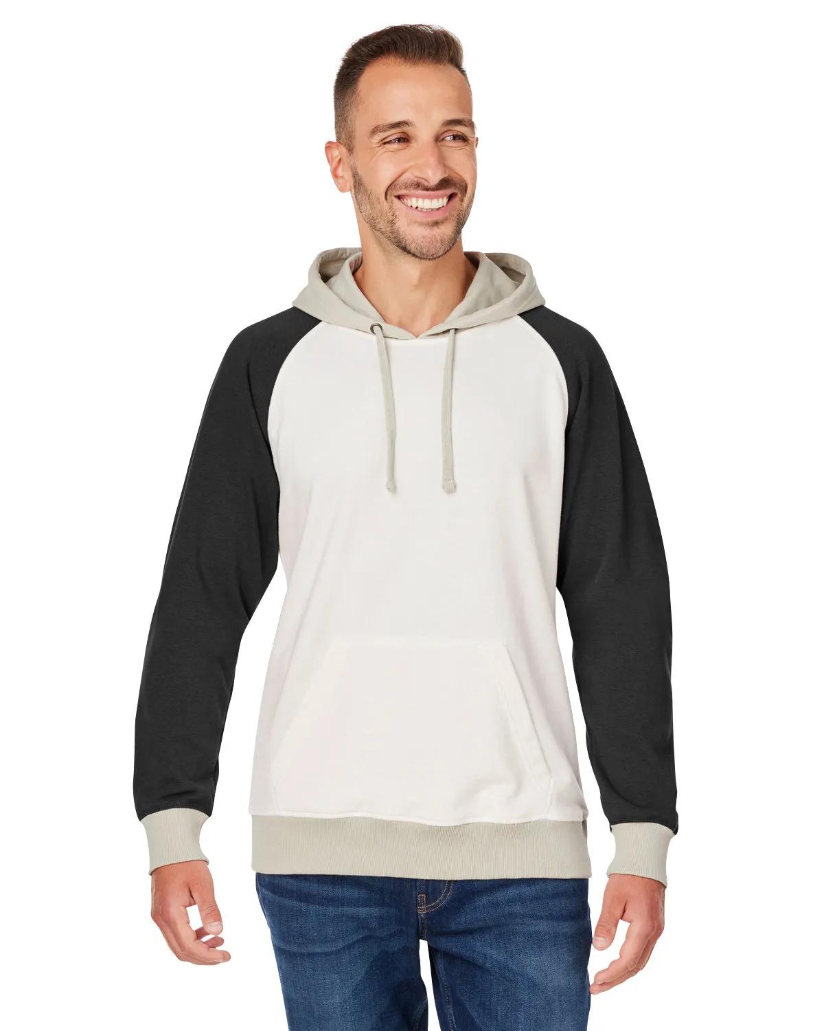 Unisex Vintage Tricolor Hooded Sweatshirt