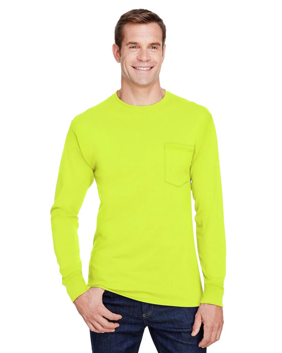 Adult Workwear Long-Sleeve Pocket T-Shirt 4 of 15