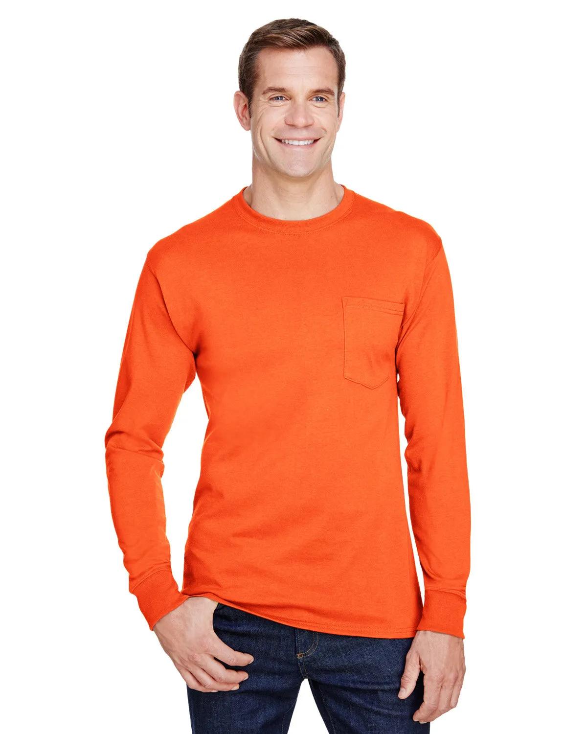 Adult Workwear Long-Sleeve Pocket T-Shirt 4 of 15