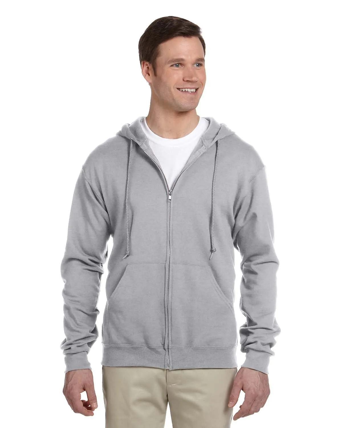 Adult NuBlend® Fleece Full-Zip Hooded Sweatshirt 9 of 38