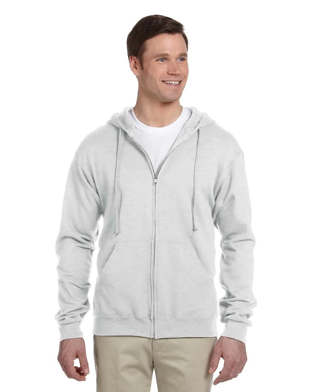 Adult NuBlend® Fleece Full-Zip Hooded Sweatshirt 2 of 38