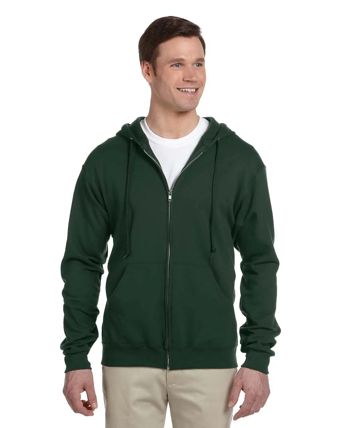 Adult NuBlend® Fleece Full-Zip Hooded Sweatshirt 8 of 38