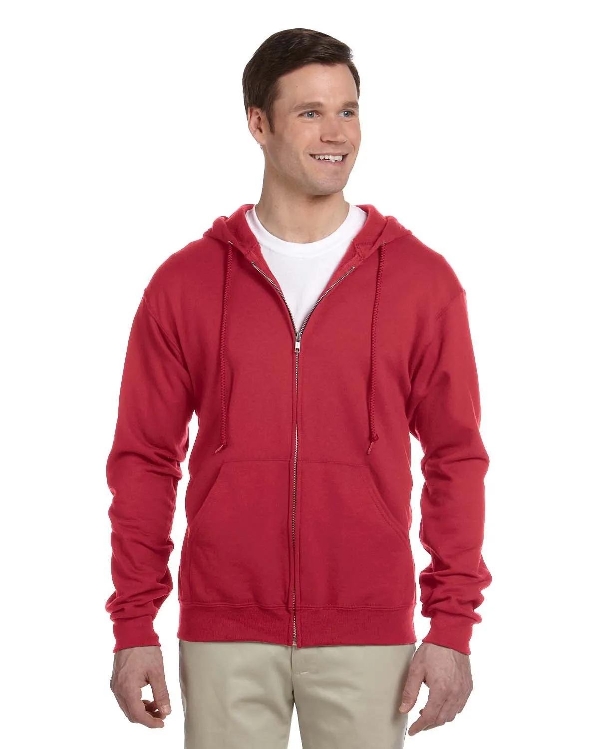 Adult NuBlend® Fleece Full-Zip Hooded Sweatshirt 3 of 38