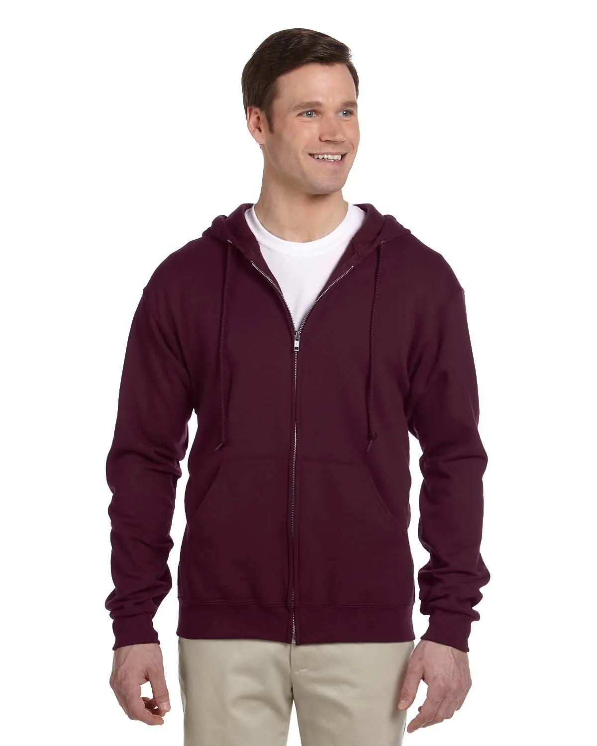 Adult NuBlend® Fleece Full-Zip Hooded Sweatshirt 11 of 38