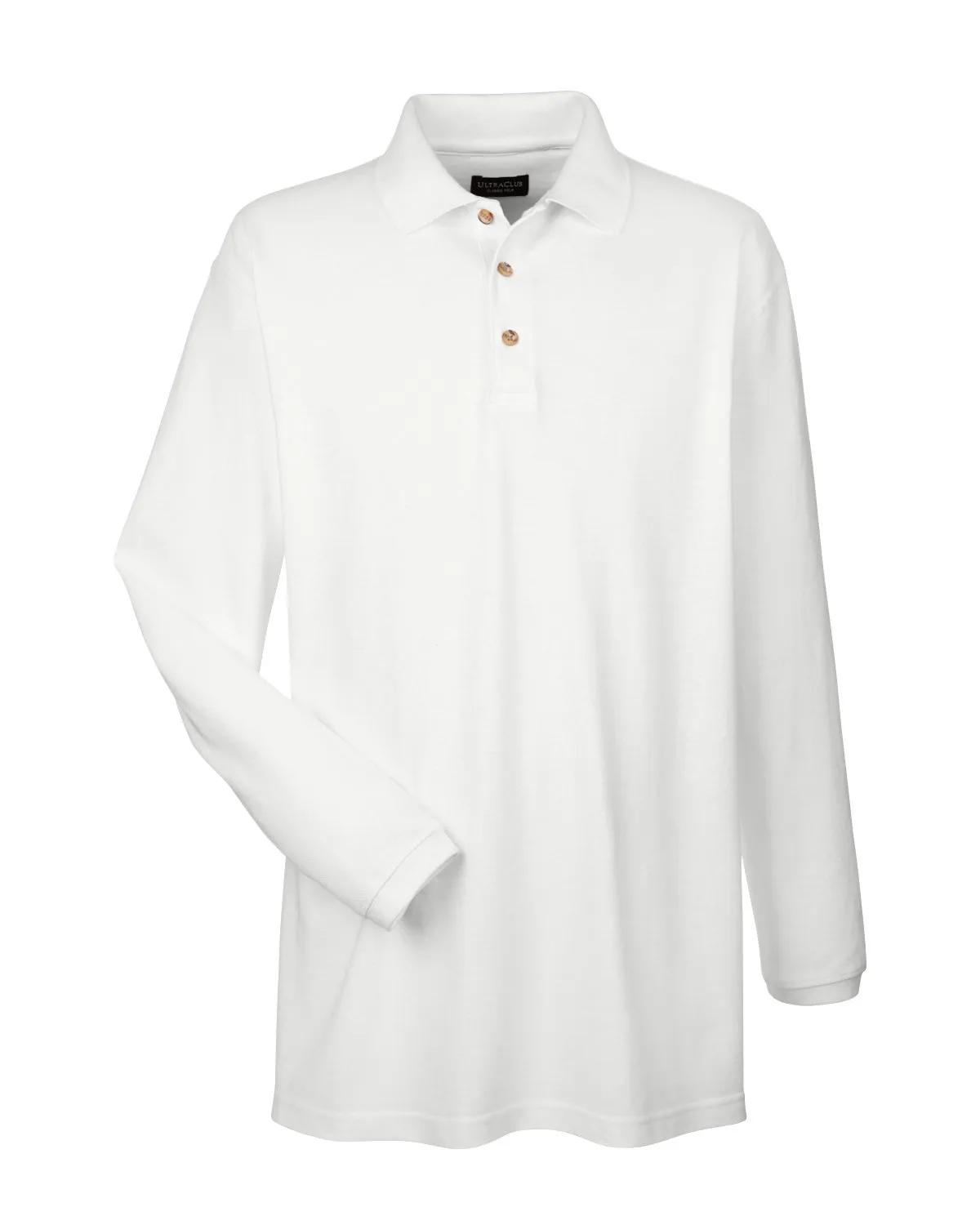 Adult Long-Sleeve Classic Piqué Polo 31 of 33