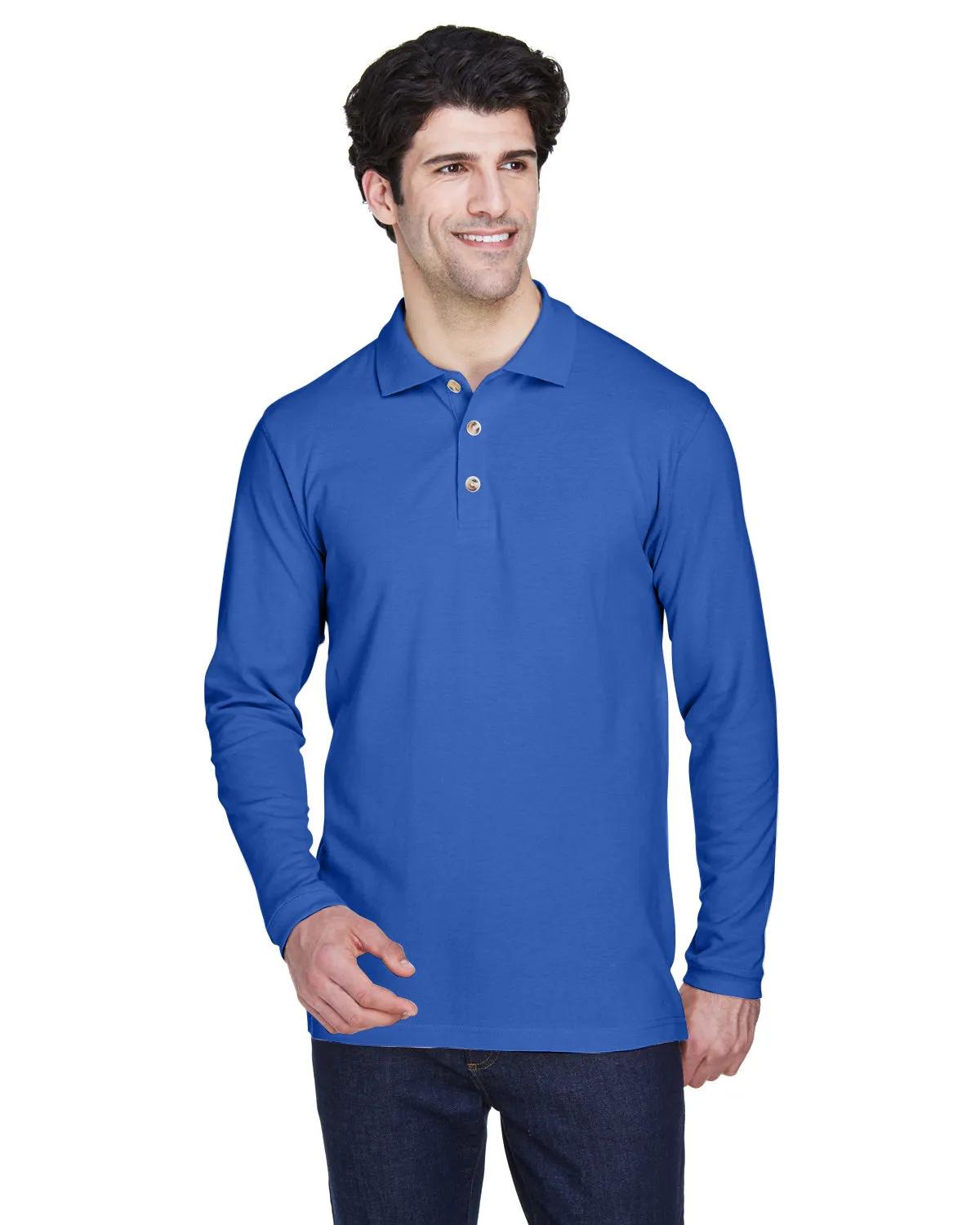Adult Long-Sleeve Classic Piqué Polo 2 of 33