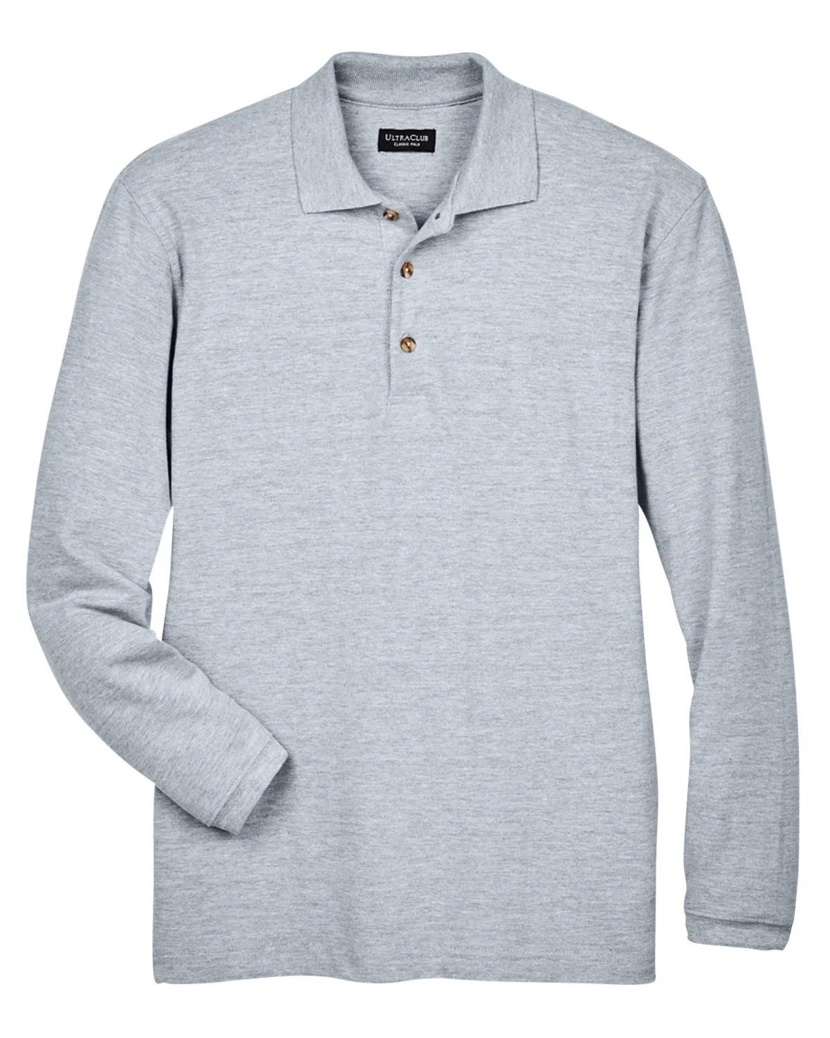 Adult Long-Sleeve Classic Piqué Polo 16 of 33