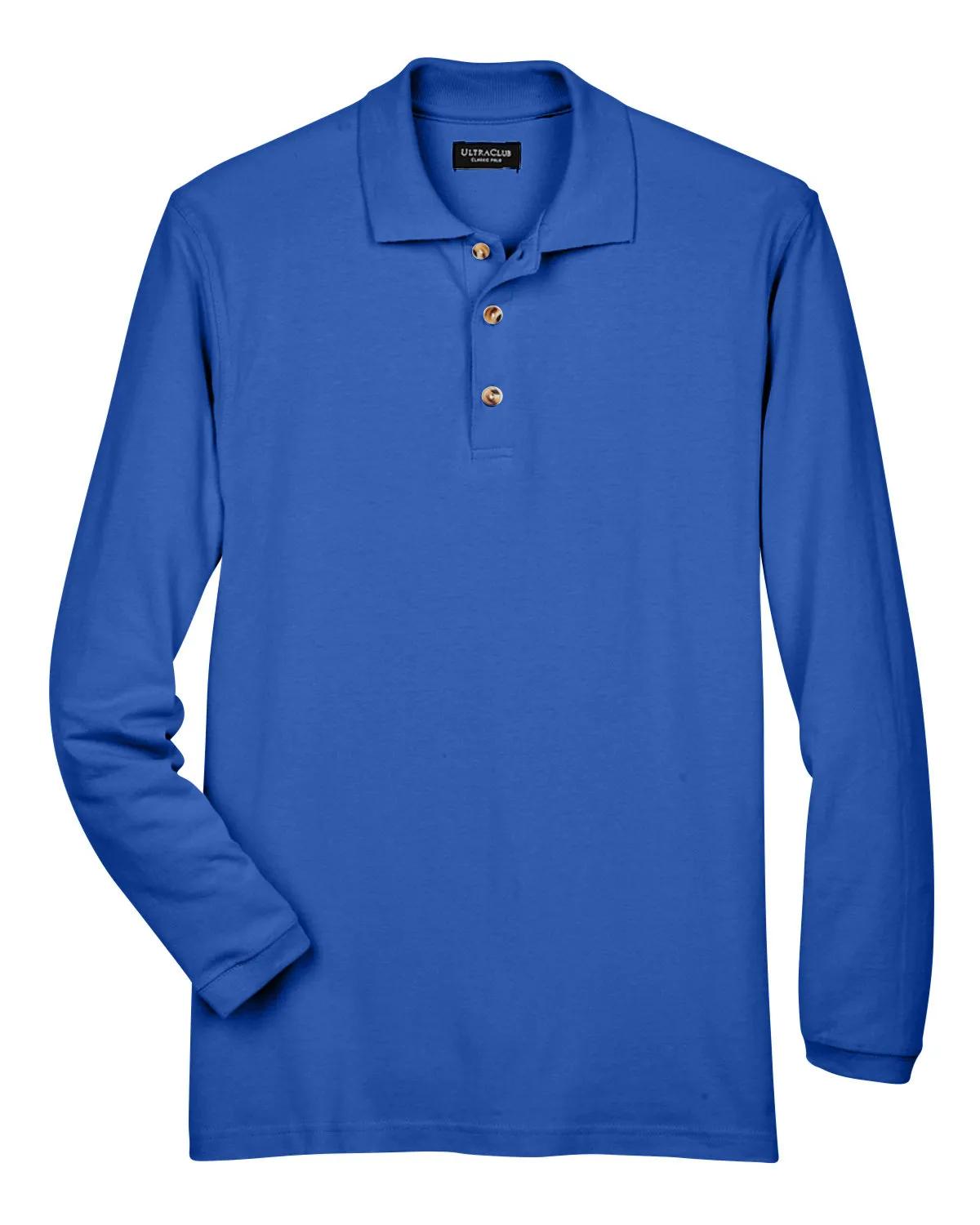 Adult Long-Sleeve Classic Piqué Polo 20 of 33