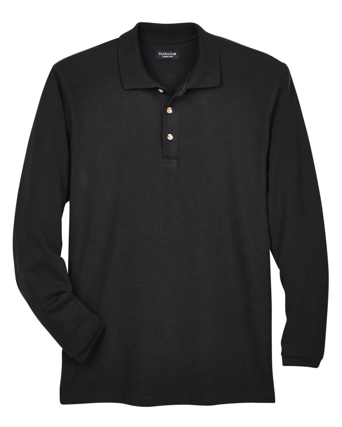 Adult Long-Sleeve Classic Piqué Polo 20 of 33