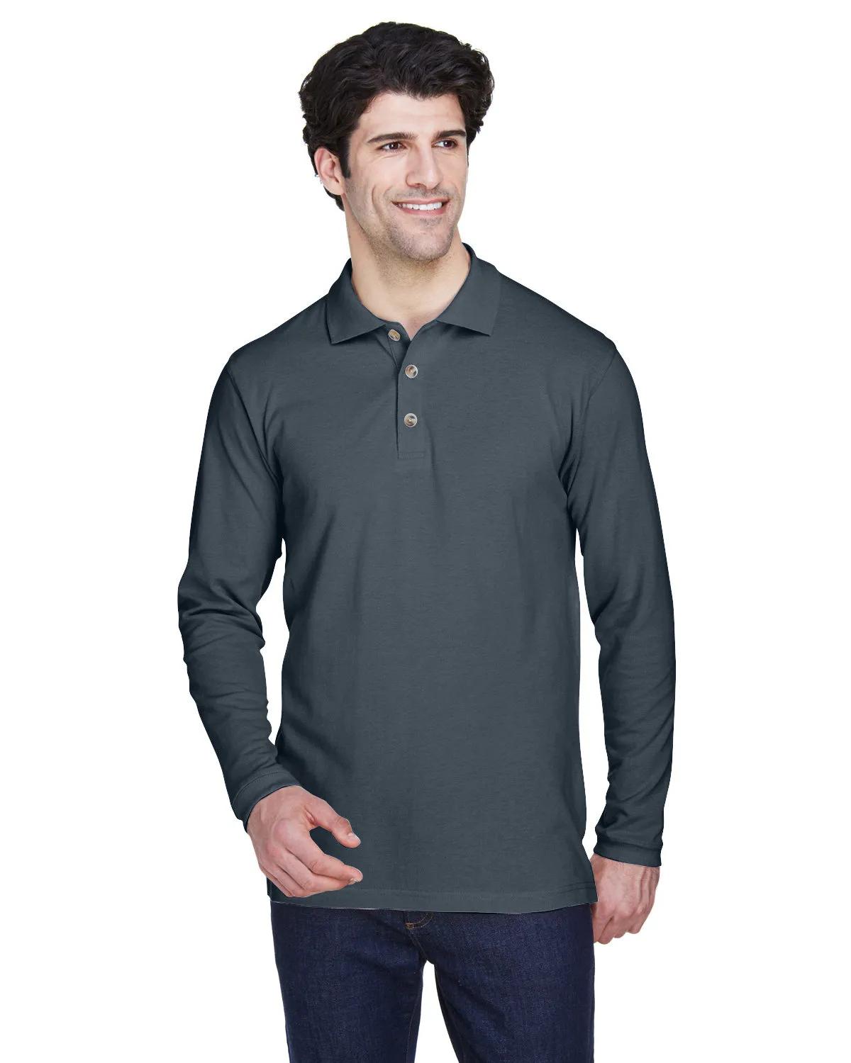 Adult Long-Sleeve Classic Piqué Polo 3 of 33