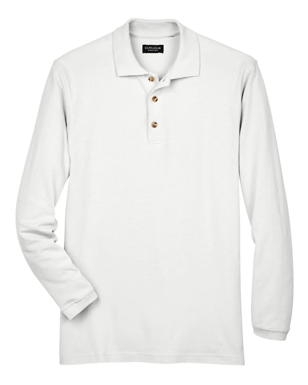 Adult Long-Sleeve Classic Piqué Polo 5 of 33