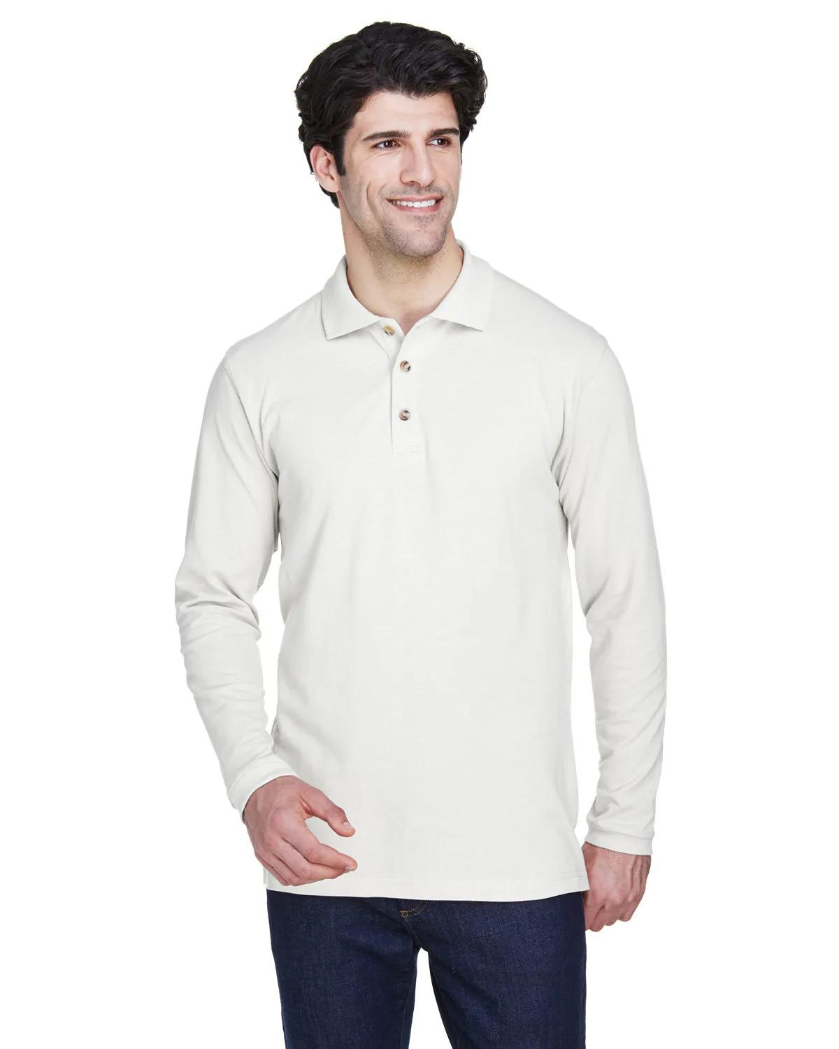 Adult Long-Sleeve Classic Piqué Polo 1 of 33