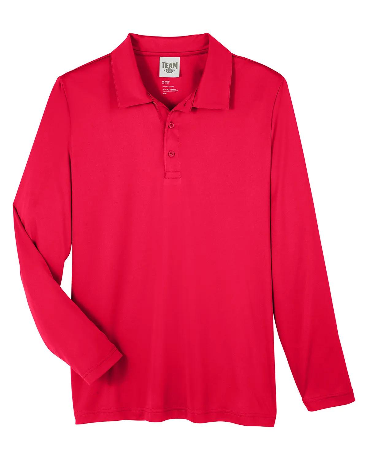 Men's Zone Performance Long Sleeve Polo 45 of 59