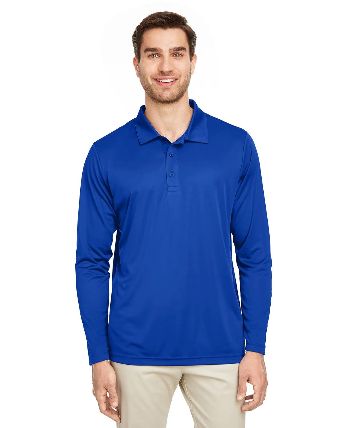 Men's Zone Performance Long Sleeve Polo 4 of 59