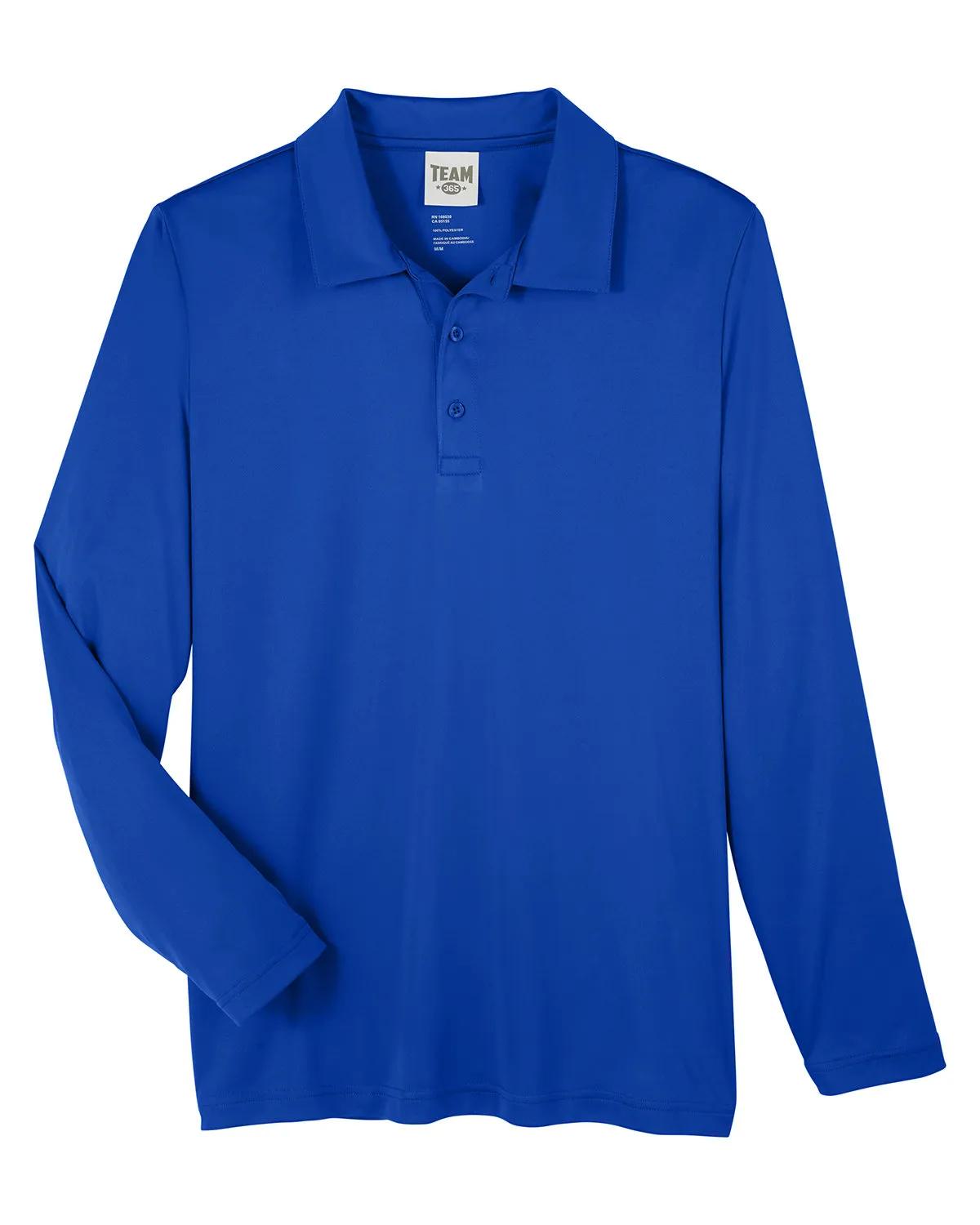 Men's Zone Performance Long Sleeve Polo 54 of 59