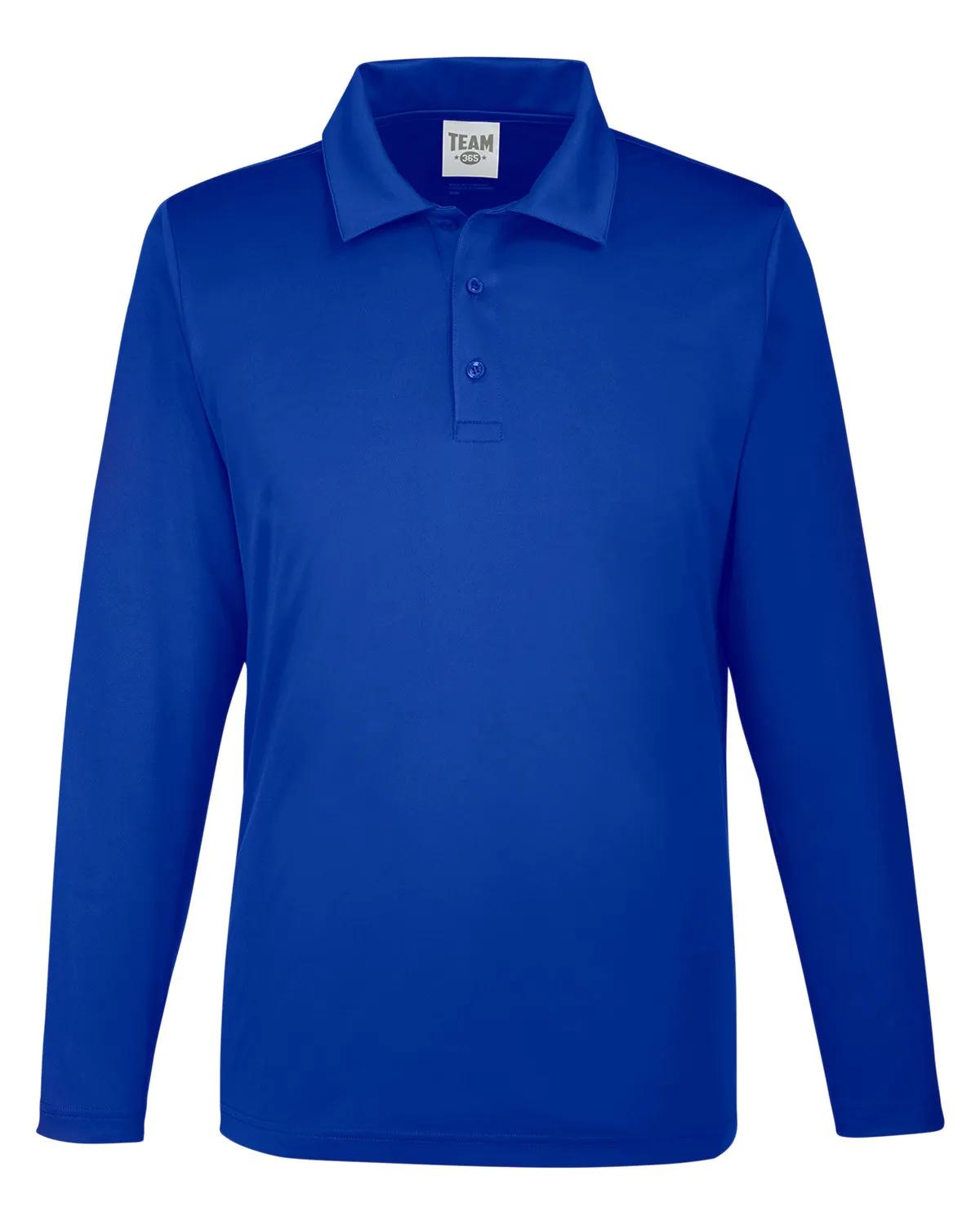 Men's Zone Performance Long Sleeve Polo 56 of 59