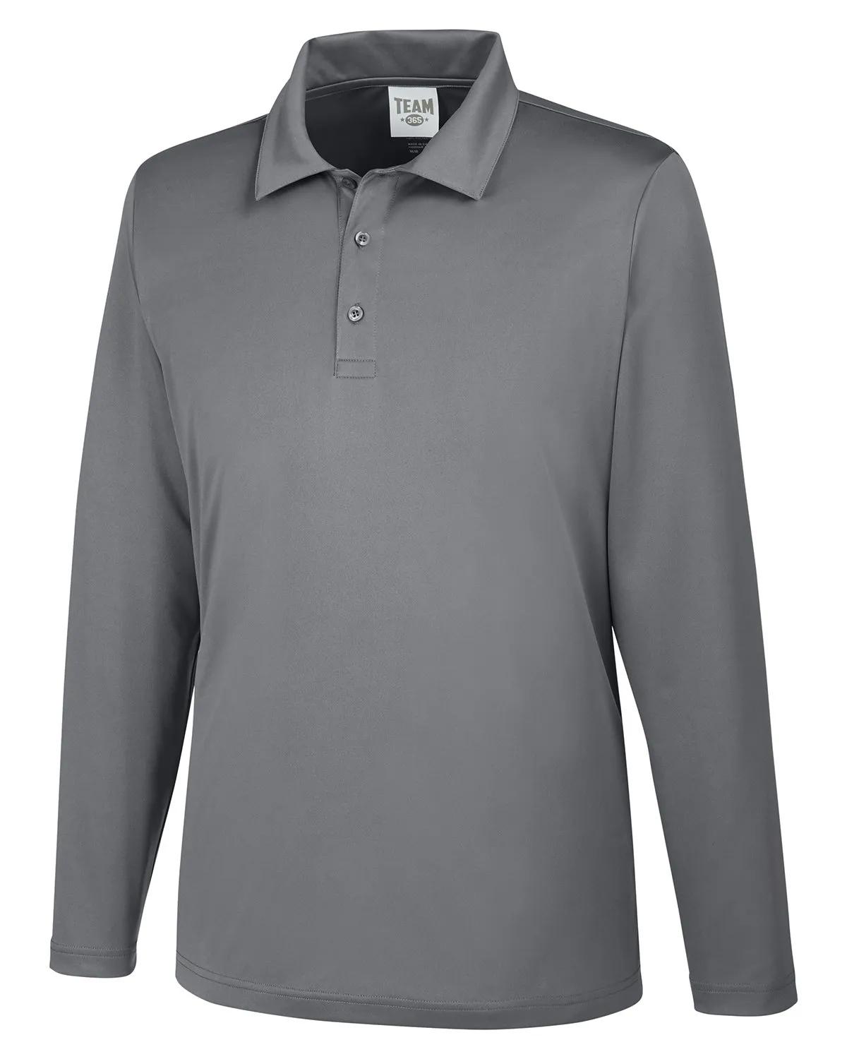 Men's Zone Performance Long Sleeve Polo 39 of 59