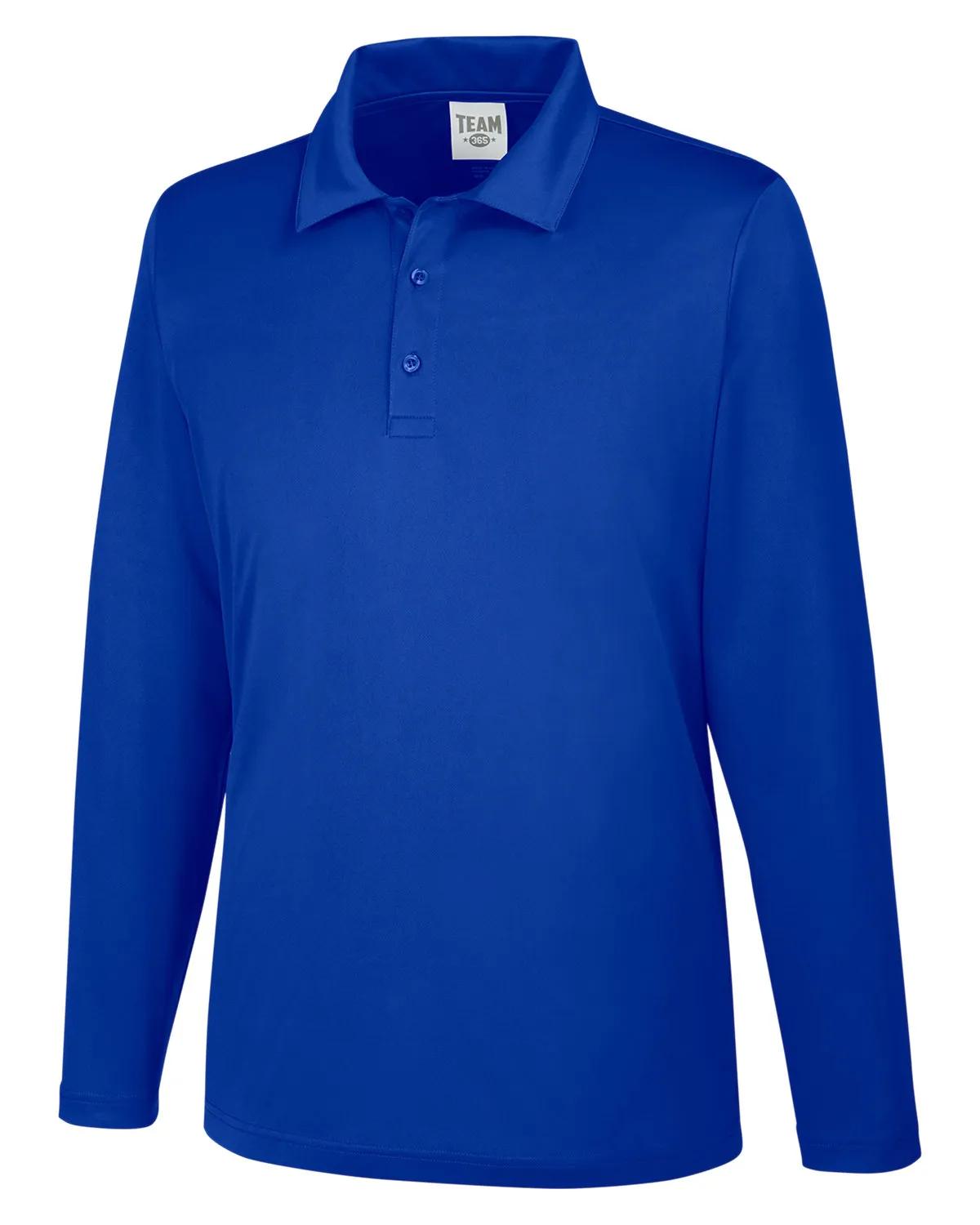 Men's Zone Performance Long Sleeve Polo 57 of 59