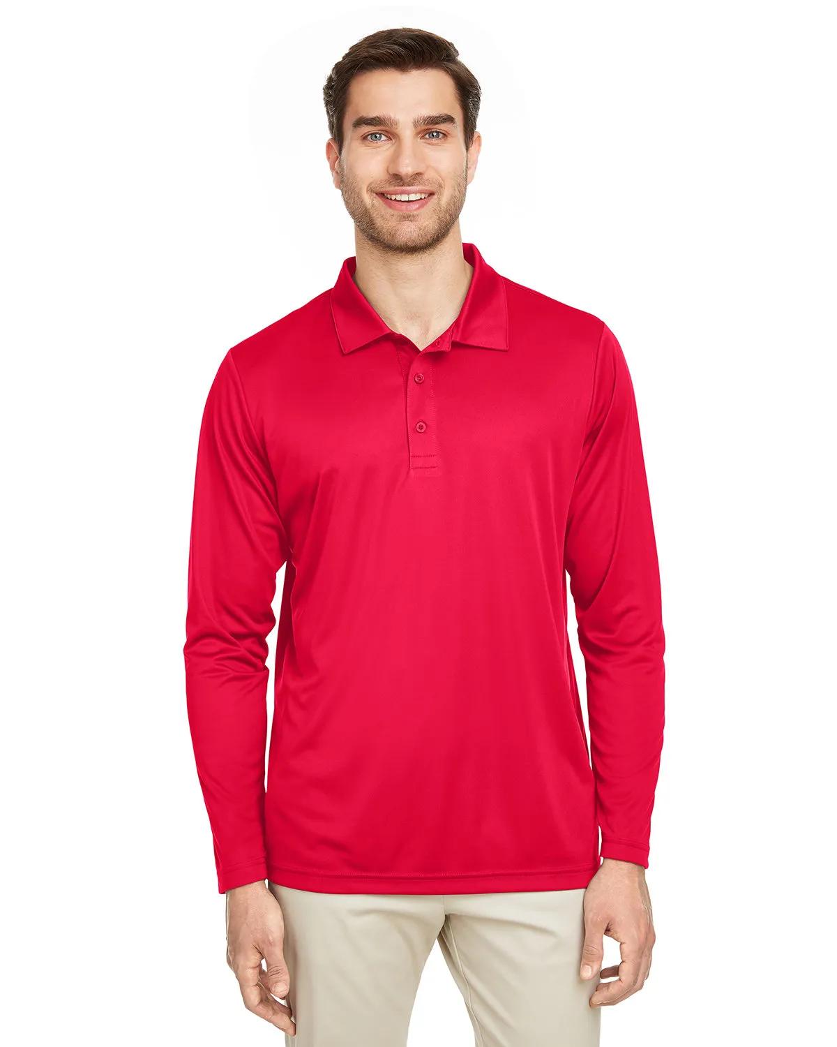 Men's Zone Performance Long Sleeve Polo 2 of 59