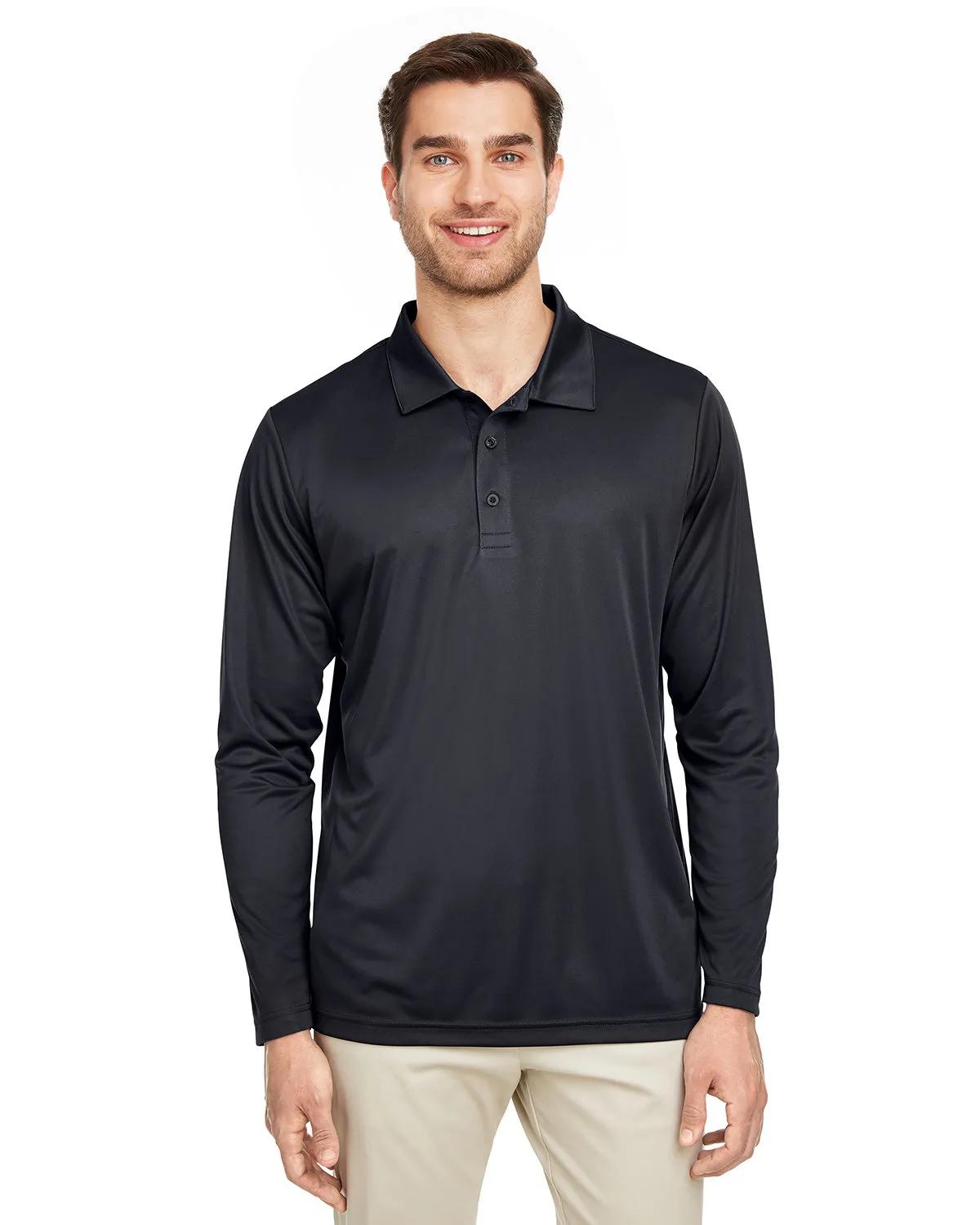 Men's Zone Performance Long Sleeve Polo 3 of 59