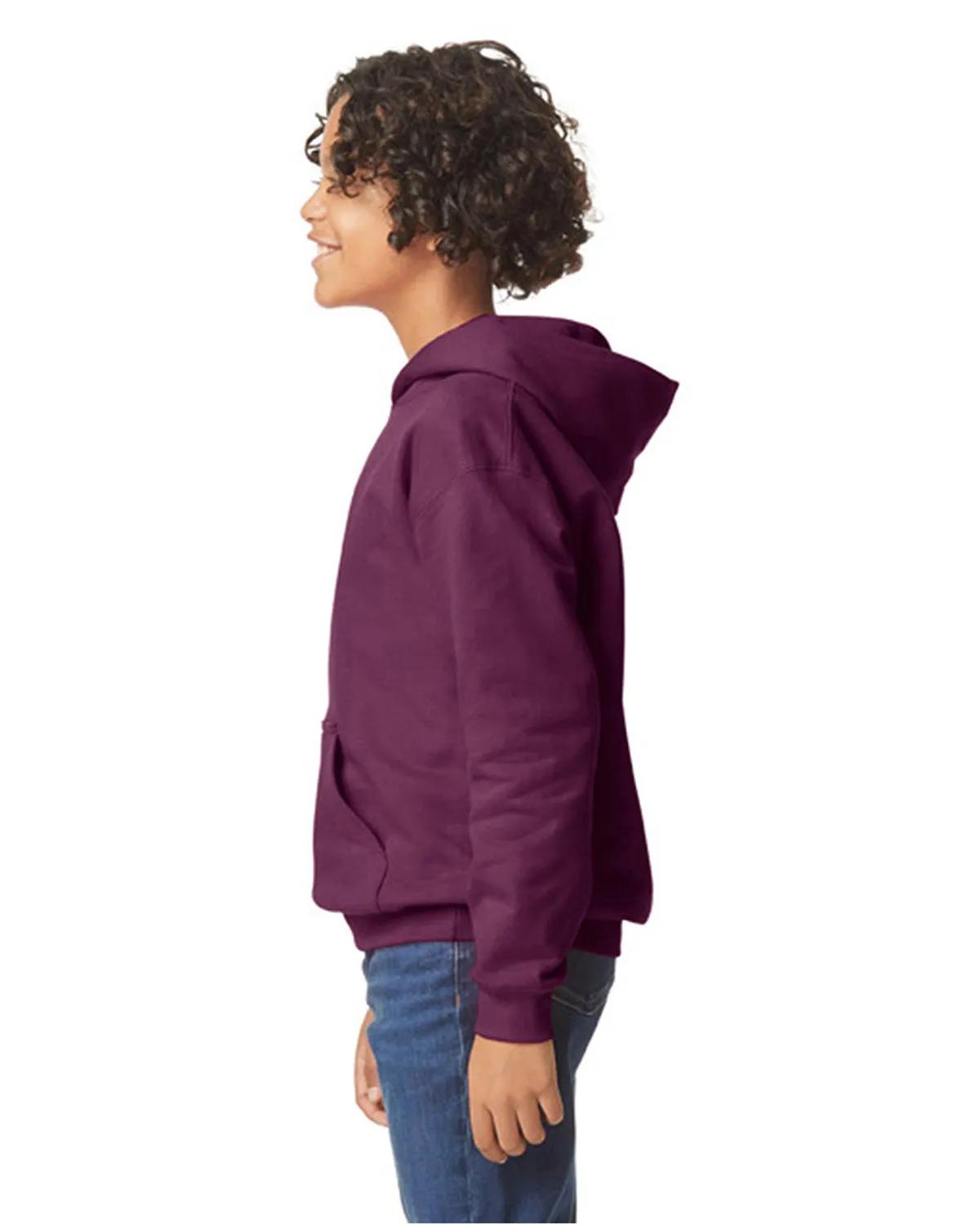 Youth Softstyle Midweight Fleece Hooded Sweatshirt 17 of 44