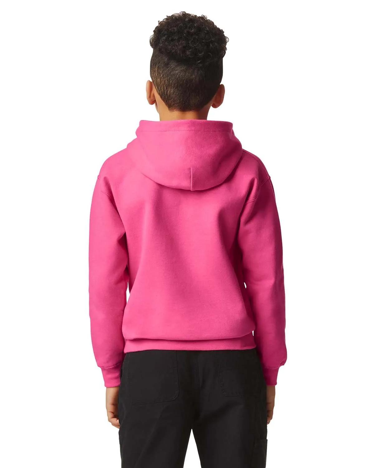 Youth Softstyle Midweight Fleece Hooded Sweatshirt 43 of 44