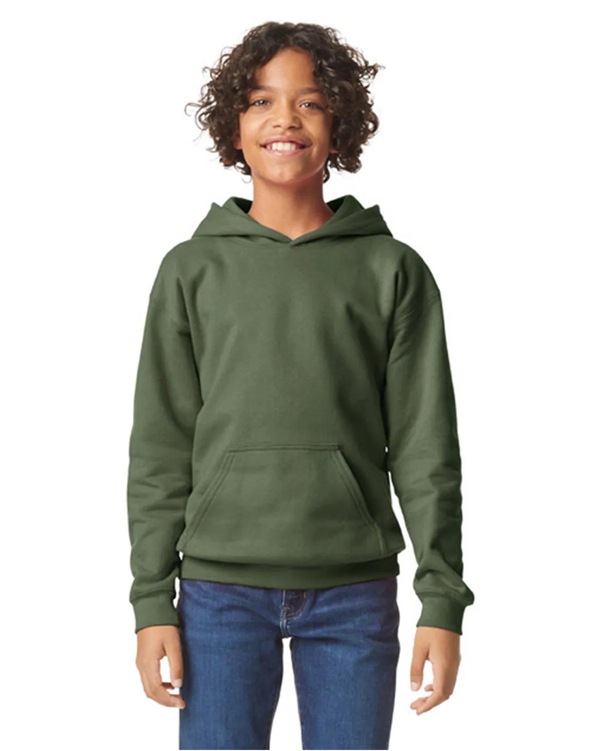 Youth Softstyle Midweight Fleece Hooded Sweatshirt 7 of 44