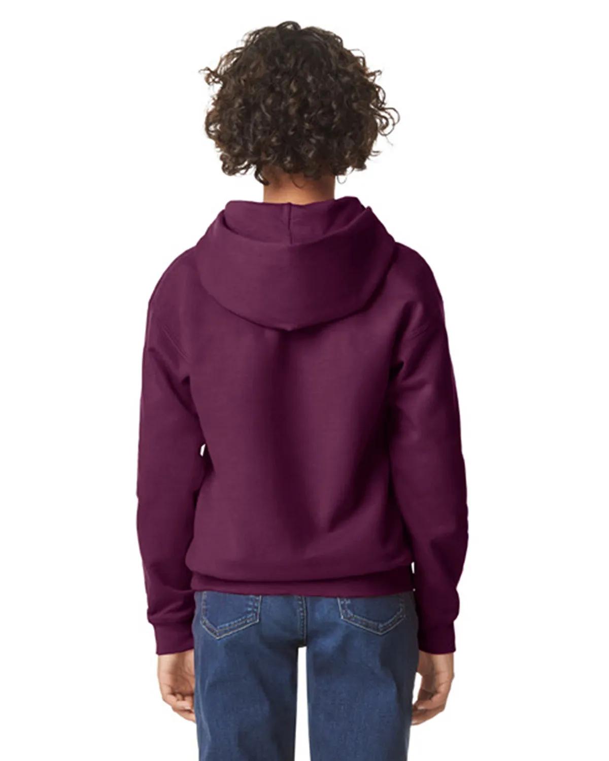 Youth Softstyle Midweight Fleece Hooded Sweatshirt 42 of 44