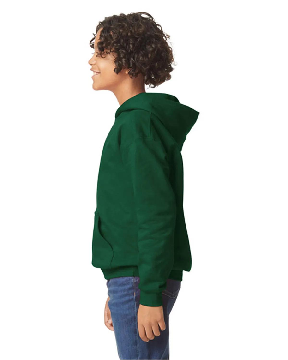 Youth Softstyle Midweight Fleece Hooded Sweatshirt 16 of 44
