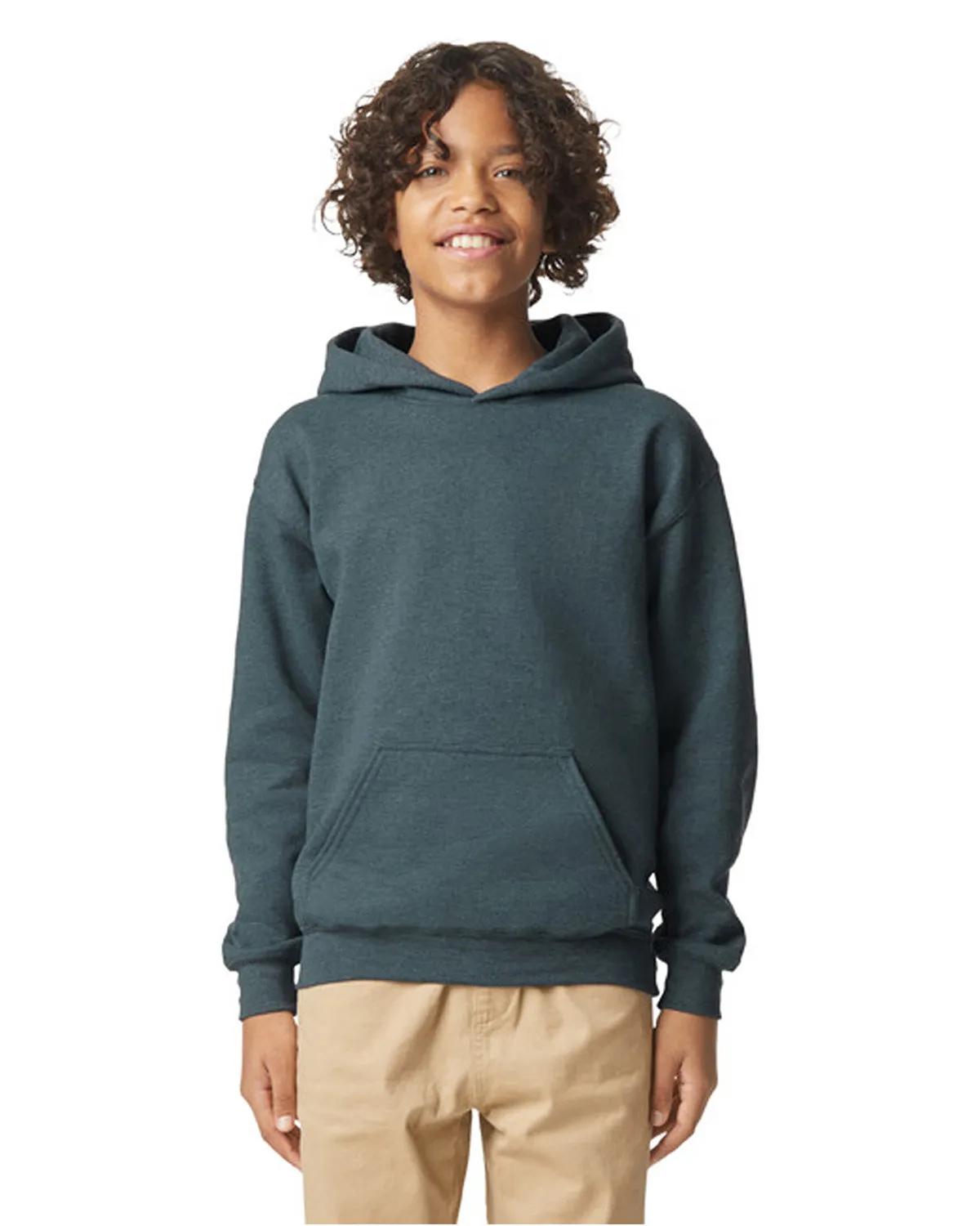 Youth Softstyle Midweight Fleece Hooded Sweatshirt 9 of 44