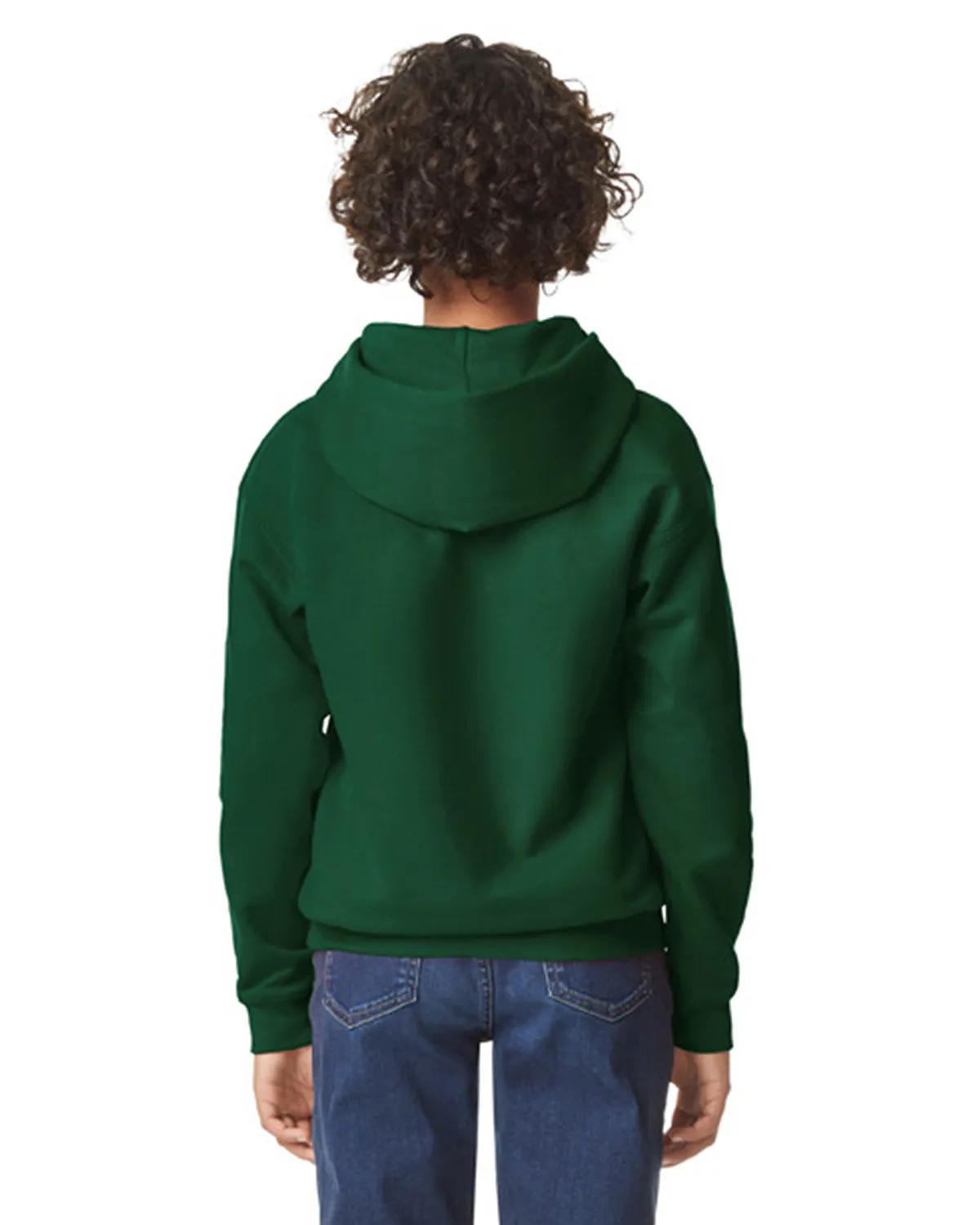 Youth Softstyle Midweight Fleece Hooded Sweatshirt 15 of 44