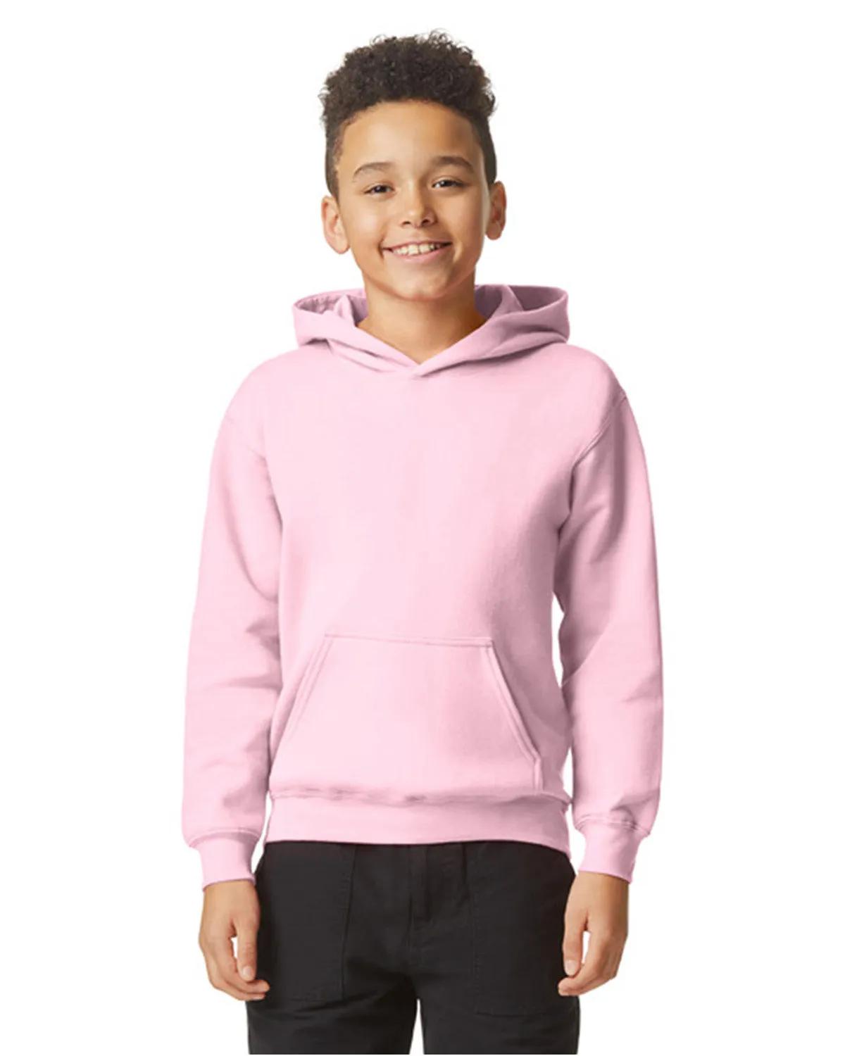 Youth Softstyle Midweight Fleece Hooded Sweatshirt 3 of 44