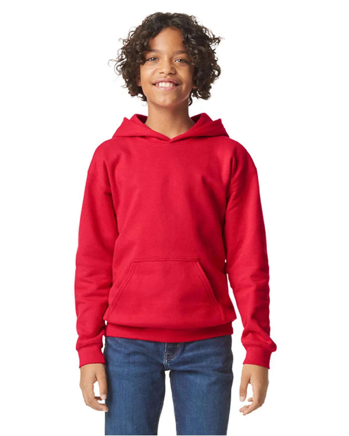 Youth Softstyle Midweight Fleece Hooded Sweatshirt 12 of 44