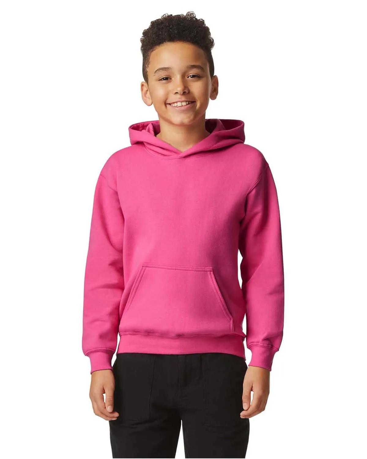 Youth Softstyle Midweight Fleece Hooded Sweatshirt 13 of 44
