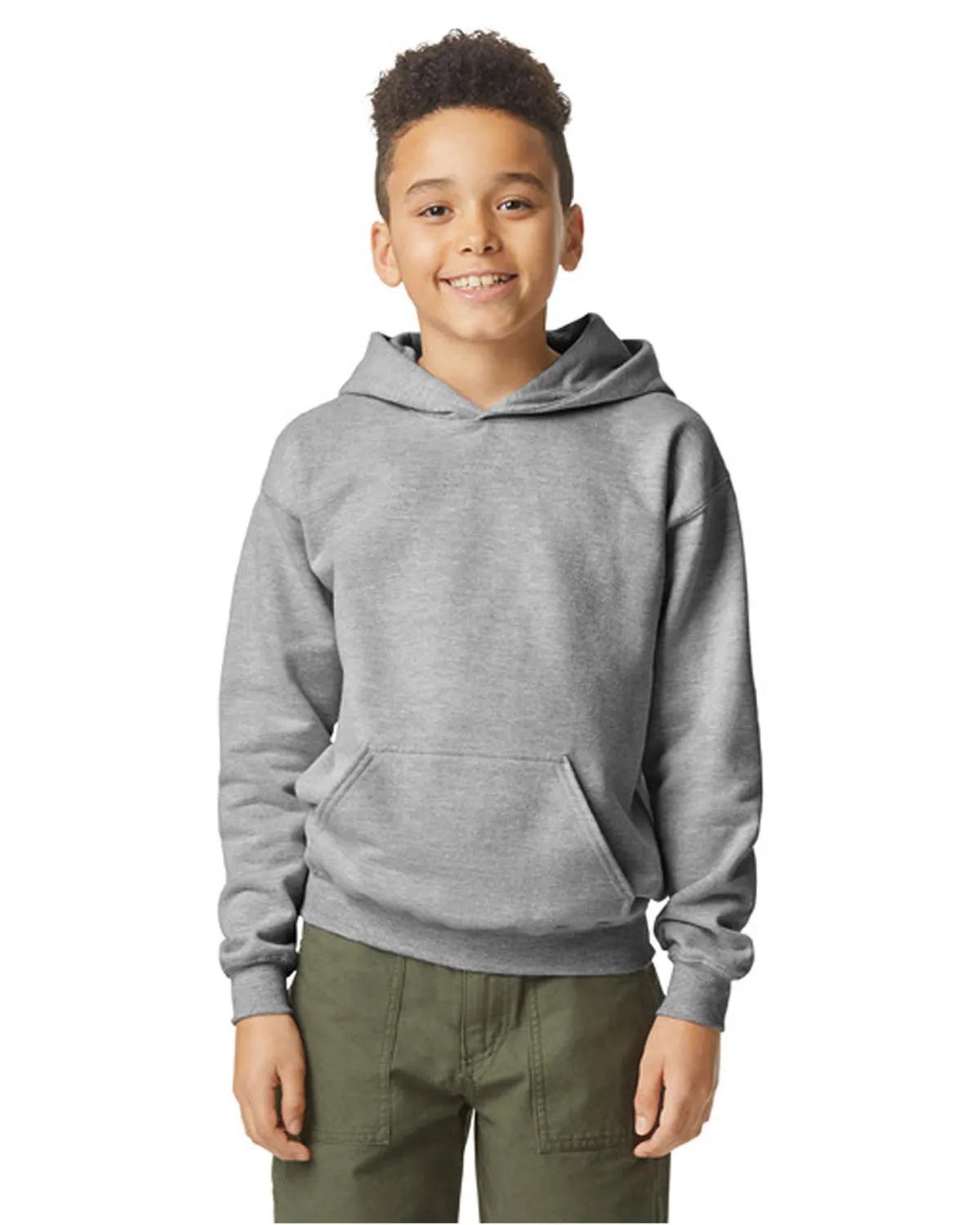 Youth Softstyle Midweight Fleece Hooded Sweatshirt 3 of 44