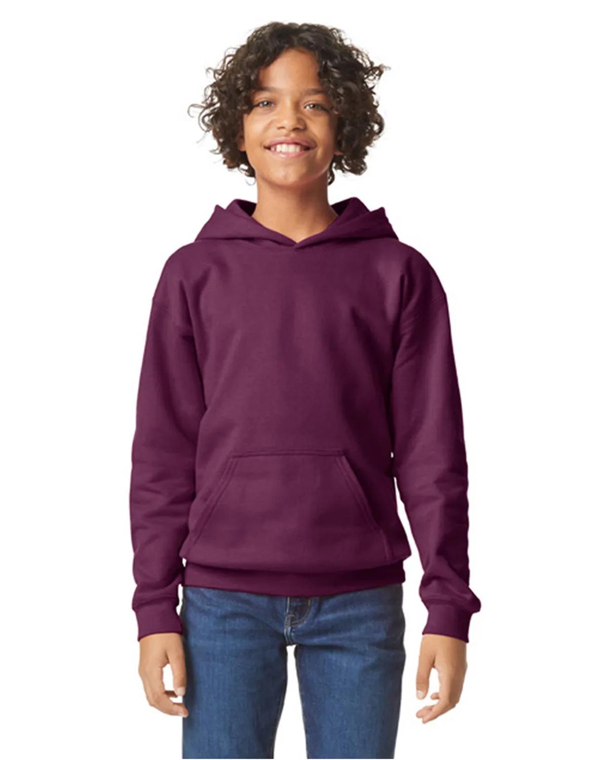 Youth Softstyle Midweight Fleece Hooded Sweatshirt 11 of 44