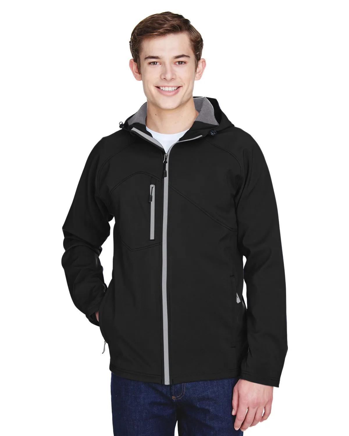 Men's Prospect Two-Layer Fleece Bonded Soft Shell Hooded Jacket