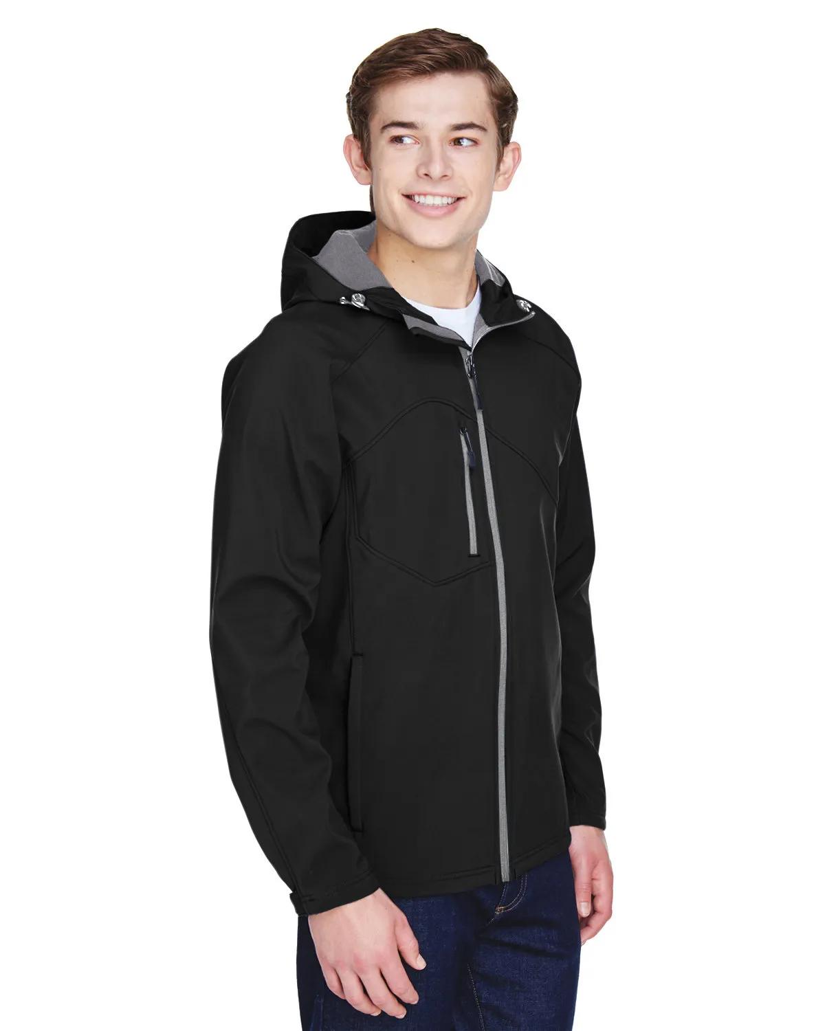 Men's Prospect Two-Layer Fleece Bonded Soft Shell Hooded Jacket 4 of 17