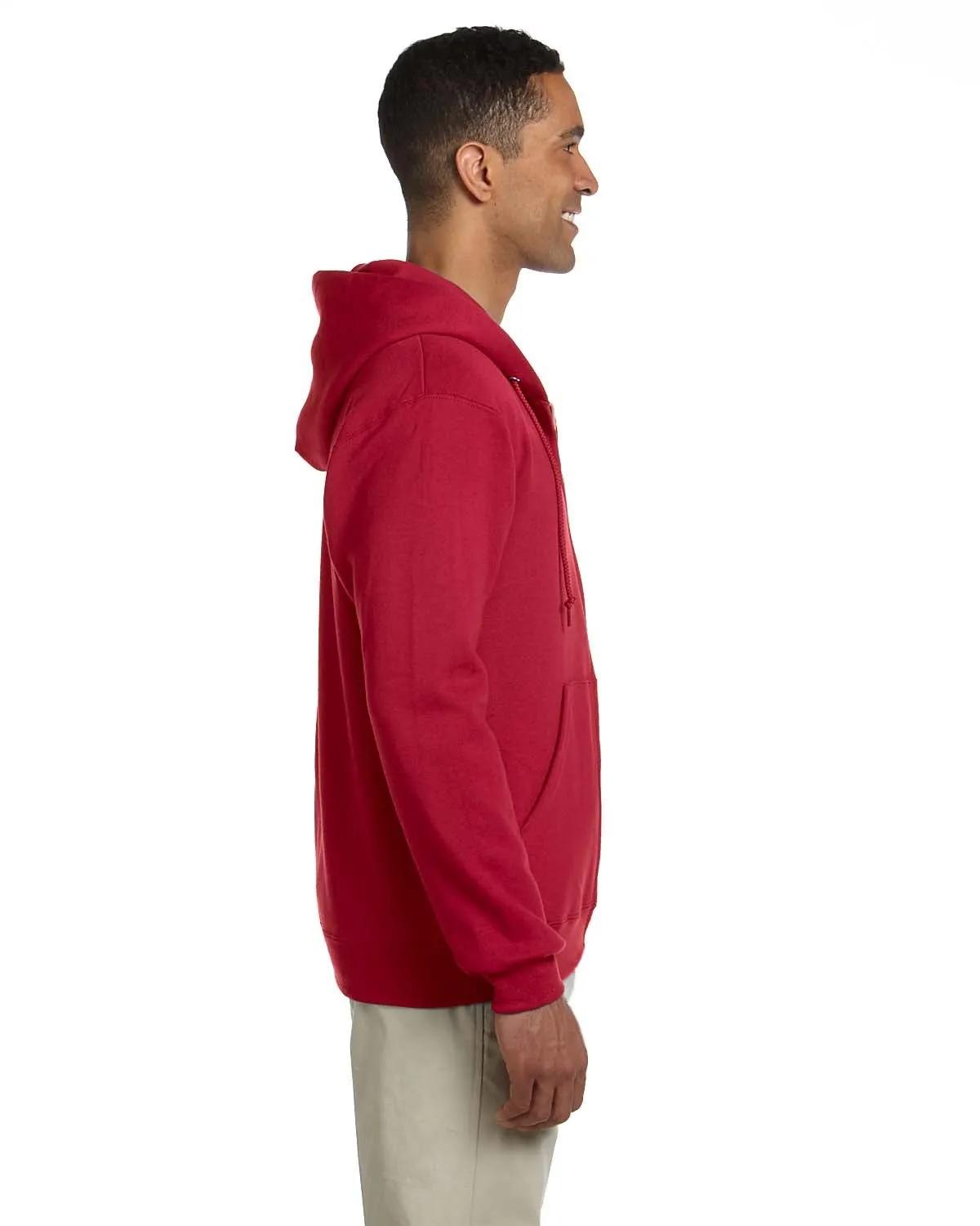 Adult Super Sweats® NuBlend® Fleece Full-Zip Hooded Sweatshirt 9 of 14