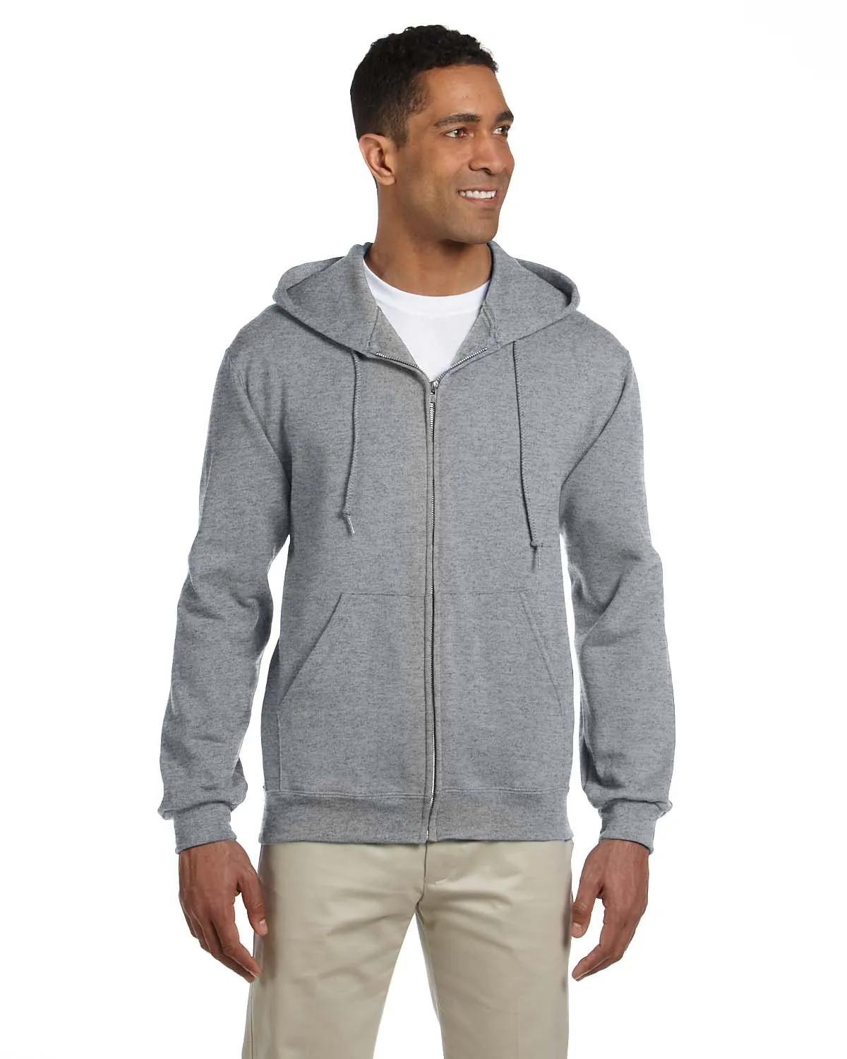 Adult Super Sweats® NuBlend® Fleece Full-Zip Hooded Sweatshirt 3 of 14