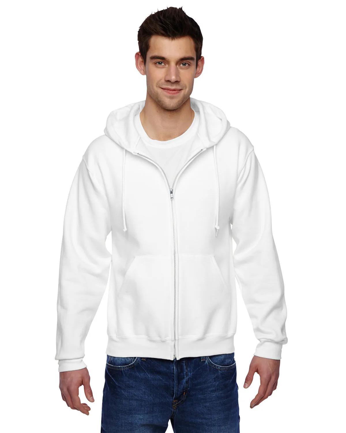 Adult Super Sweats® NuBlend® Fleece Full-Zip Hooded Sweatshirt 1 of 14