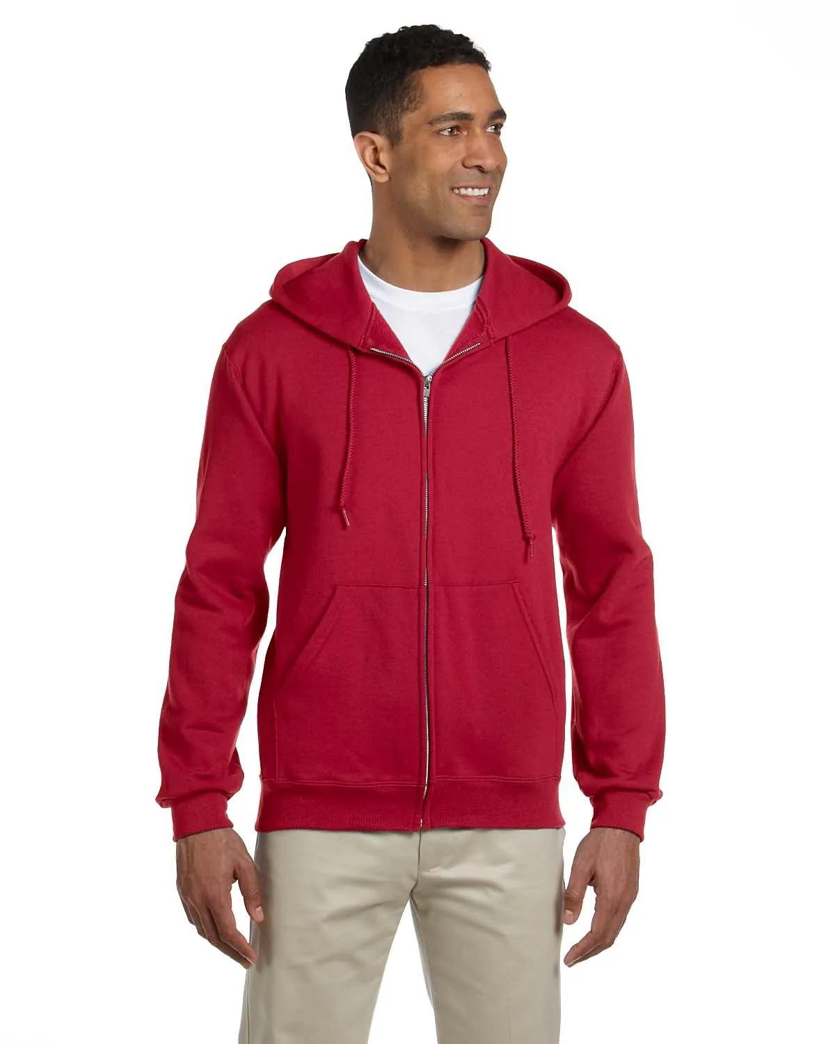 Adult Super Sweats® NuBlend® Fleece Full-Zip Hooded Sweatshirt 2 of 14